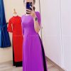 Áo dài lụa mỹ trơn màu tím huế 5 kiotviet 28617000a5180f5f7190216d12835272